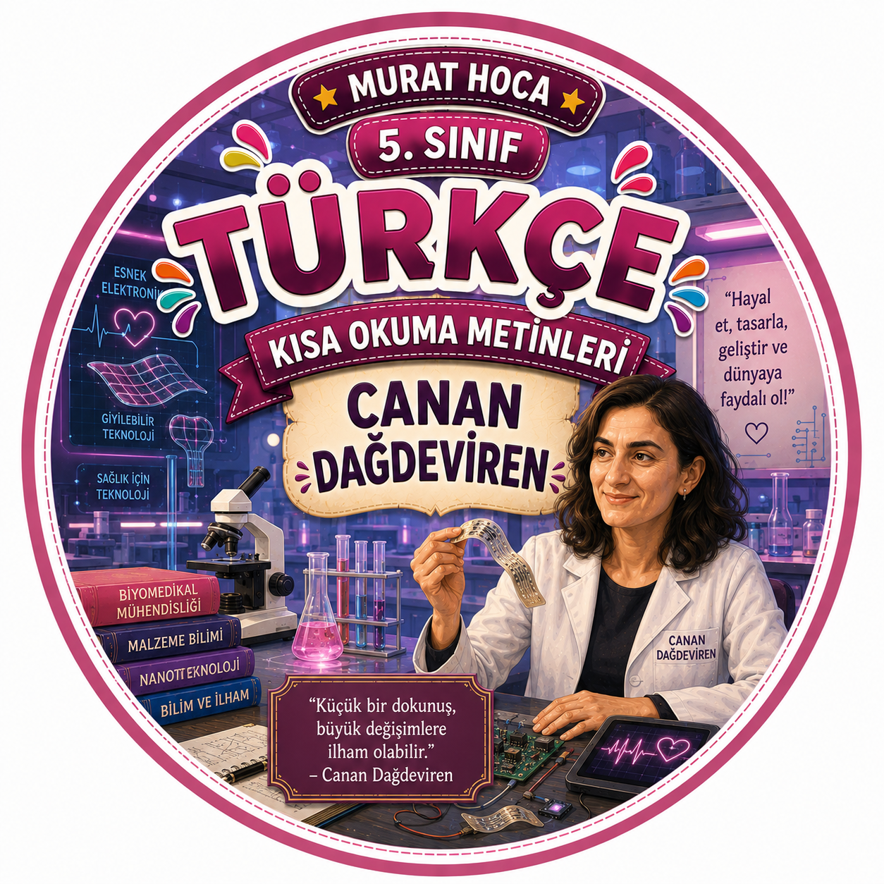 5.Sınıf Türkçe Okuma ve Anlama Metni:Bilim Köşesi: Canan Dağdeviren ile Okuma, Anlama ve Eğlence