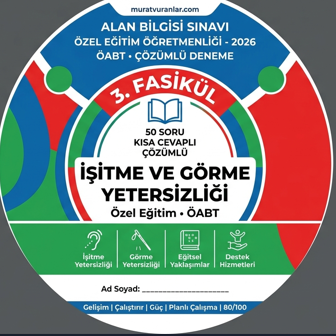 Murat Vuranlar | Özel Eğitimde Alan Uzmanlığı: 85 Soruda İşitme-Görme Analizi
