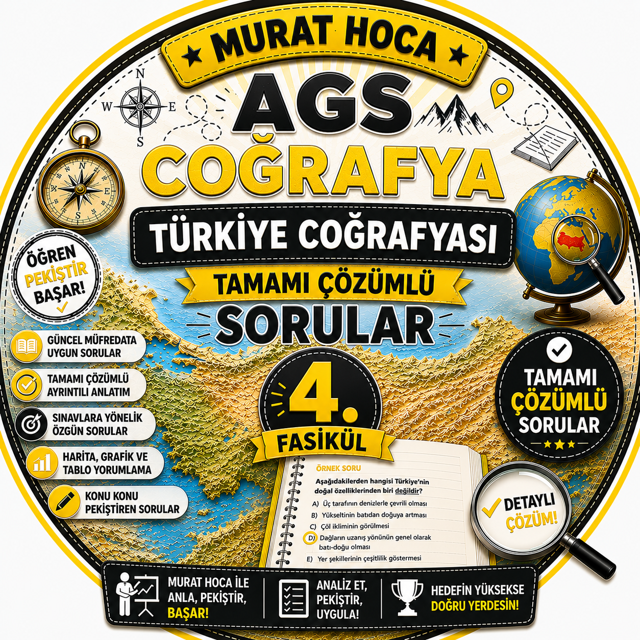 AGS Coğrafya: 15 Soruluk Hızlı Deneme