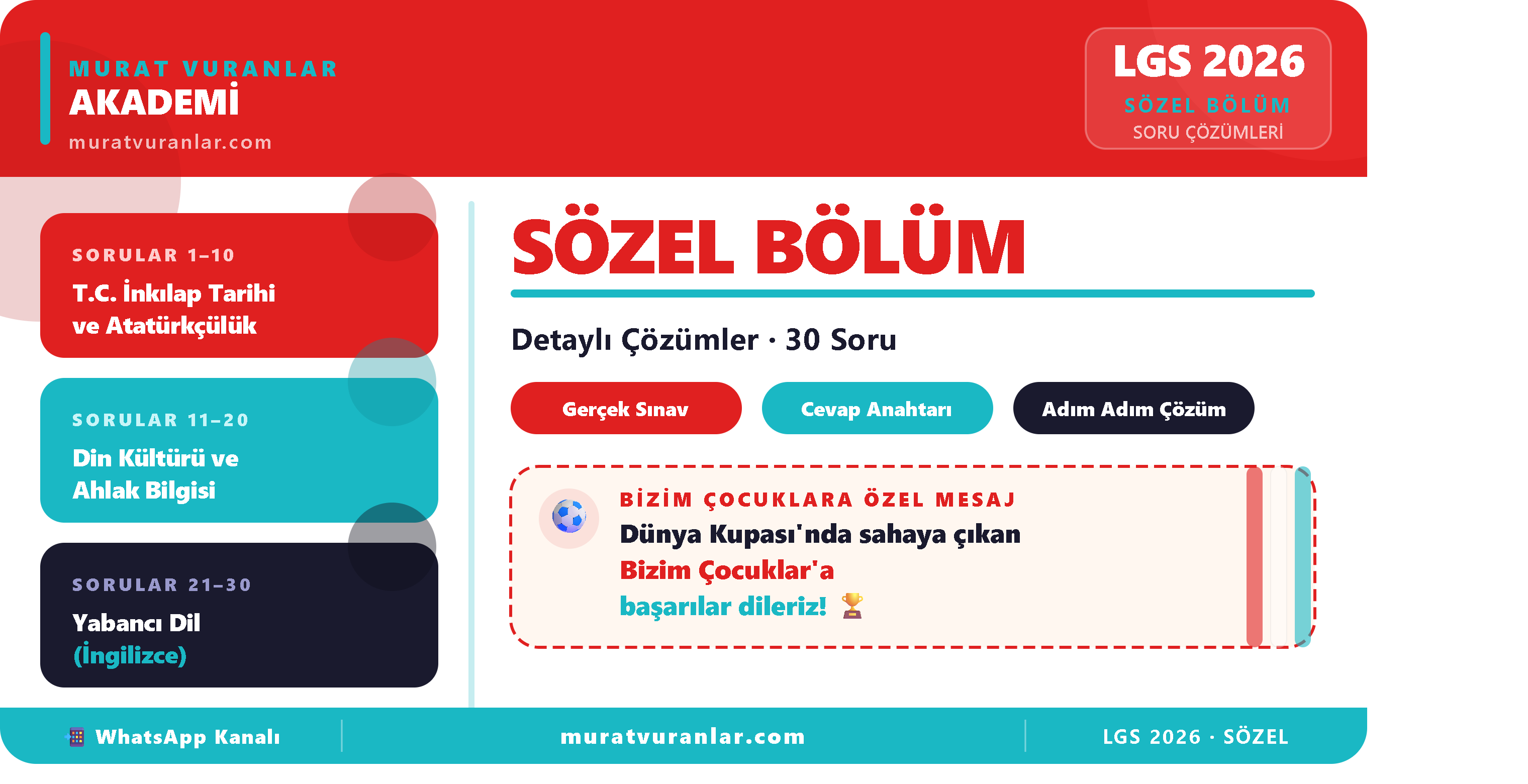 2026 LGS Sözel Bölüm Soru Çözümleri