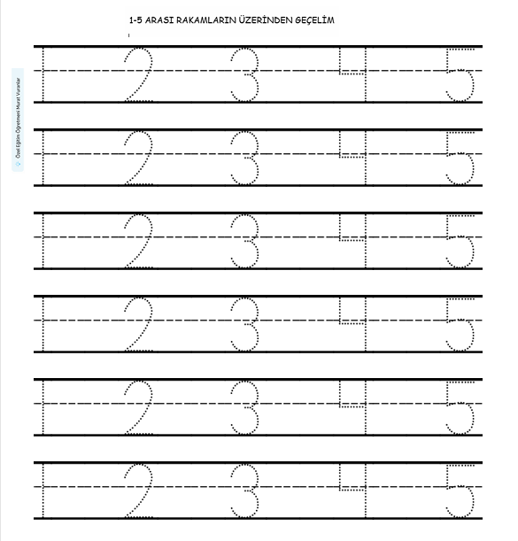 RAKAMLARIN ÜZERİNDEN GEÇME(NOKTA TAKİBİ)