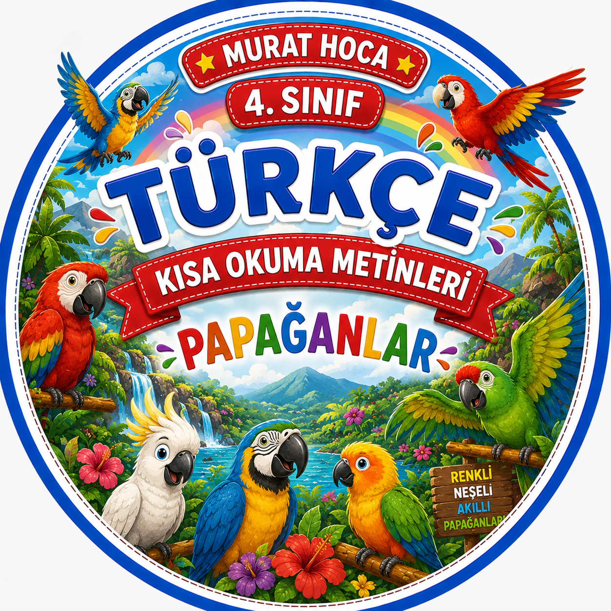 4. Sınıf Türkçe Kısa Okuma Anlama Metni: Doğanın Zeki Kuşları: Papağanlar - Okuma Anlama ve Etkinlik Çalışması