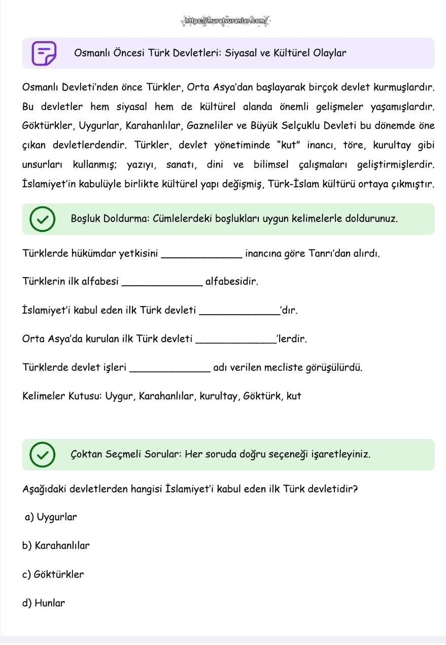 AGS/TARİH ÇALIŞMA KAĞIDI