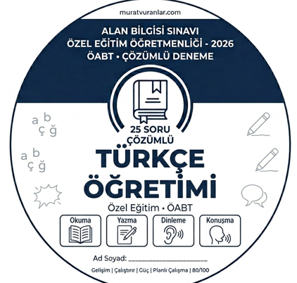 Özel Eğitim ÖABT: Türkçe Öğretimi