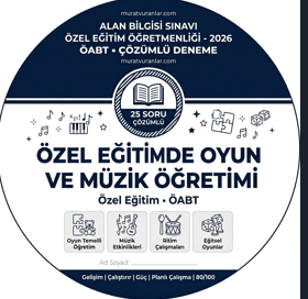 Murat Vuranlar ile Özel Eğitim ÖABT: Oyun ve Müzik Öğretimi
