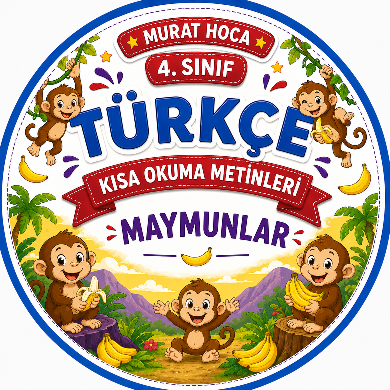4.Sınıf Türkçe Maymunlar ve Hayatları Kısa Okuma Metni