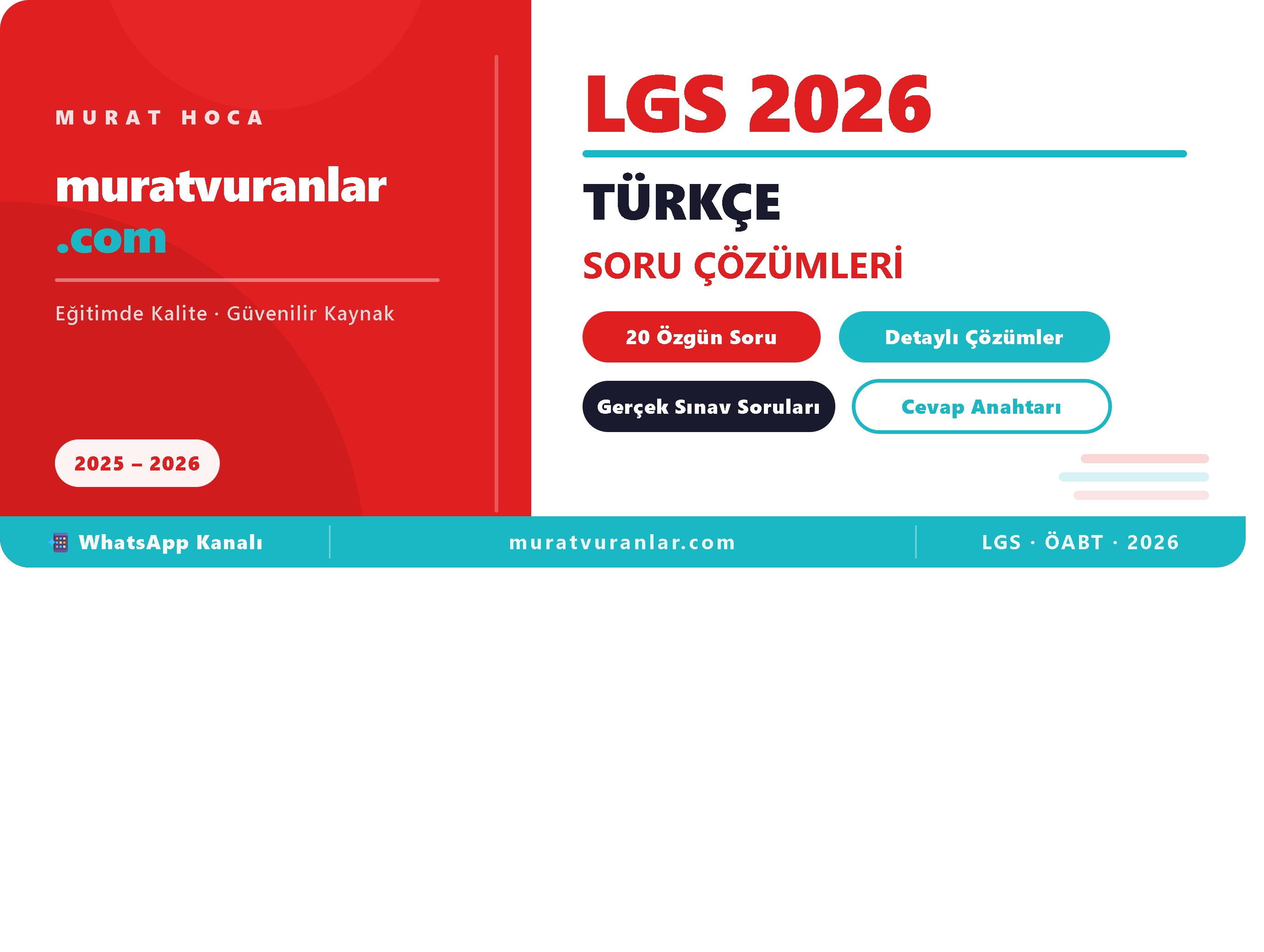 LGS 2026 TÜRKÇE SORULARI DETAYLI ÇÖZÜMLERİ