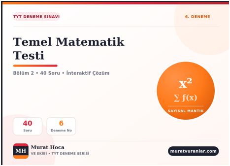 TYT Deneme Serisi -Murat Hoca