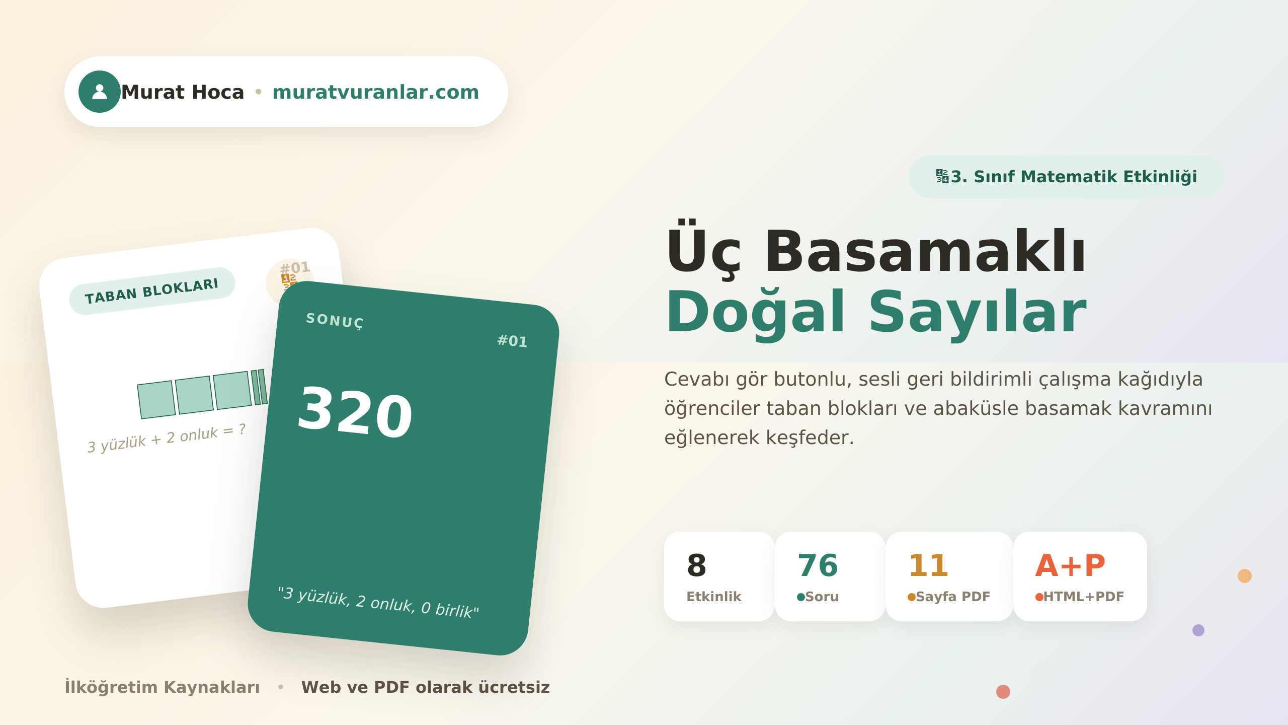 3. Sınıf Doğal Sayılar – 1