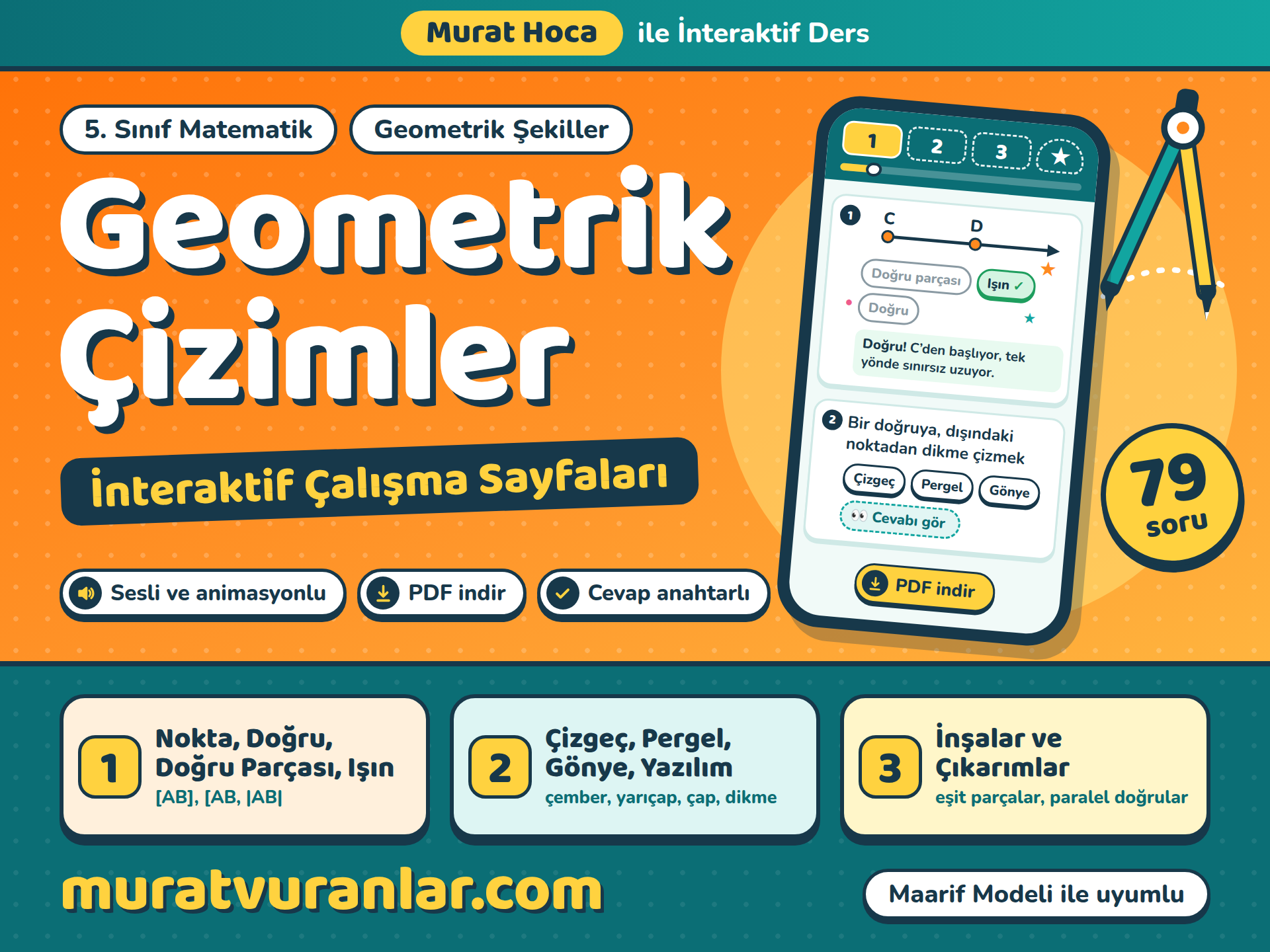 5. Sınıf Matematik | Temel Geometrik Çizimler